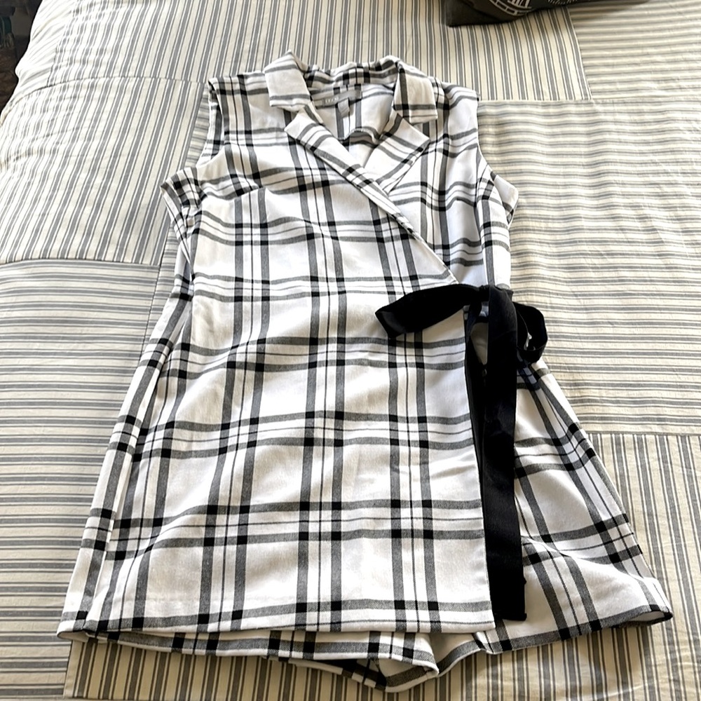 Black and white Romper